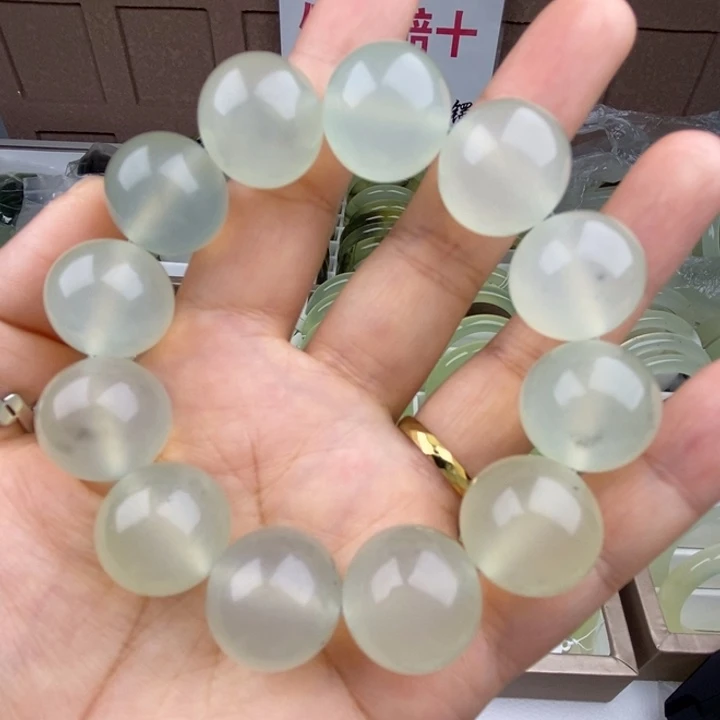 蛇纹石玉未镶嵌手链