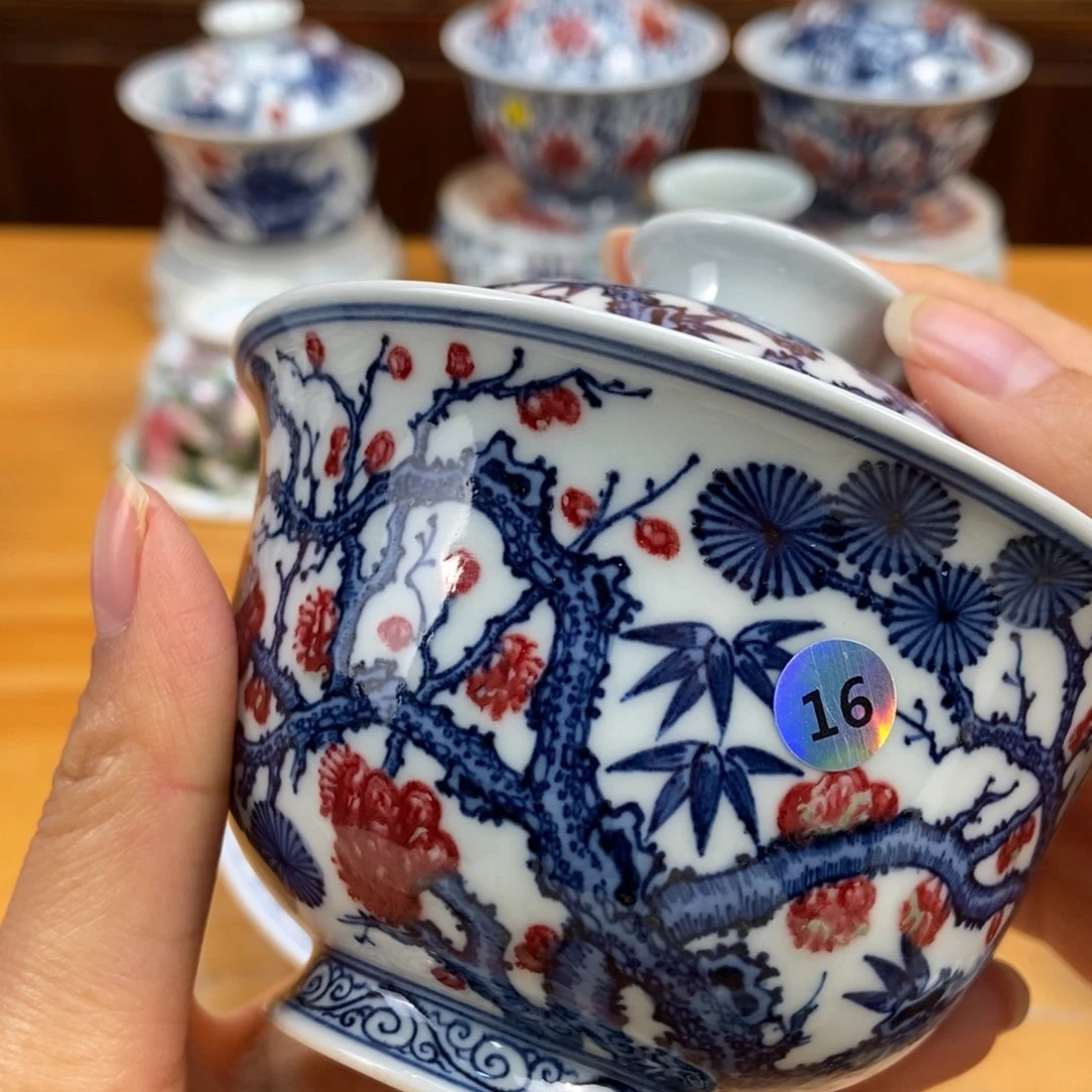 手绘现代茶具非古董