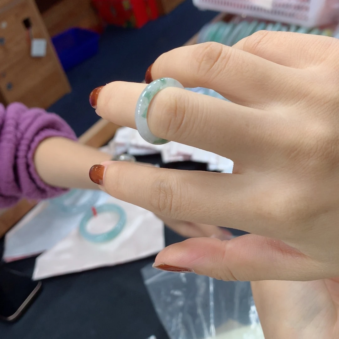 未镶嵌戒指翡翠圆*买断