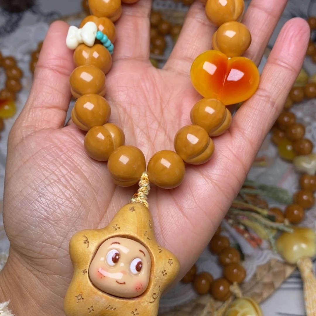 猴头核桃吊坠屁桃15➕