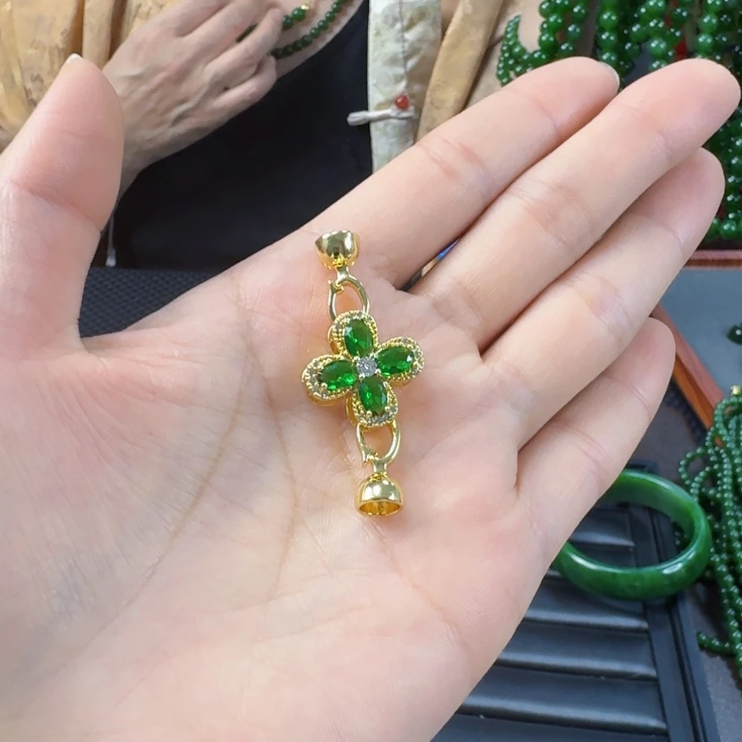 颈饰合金石英岩玉