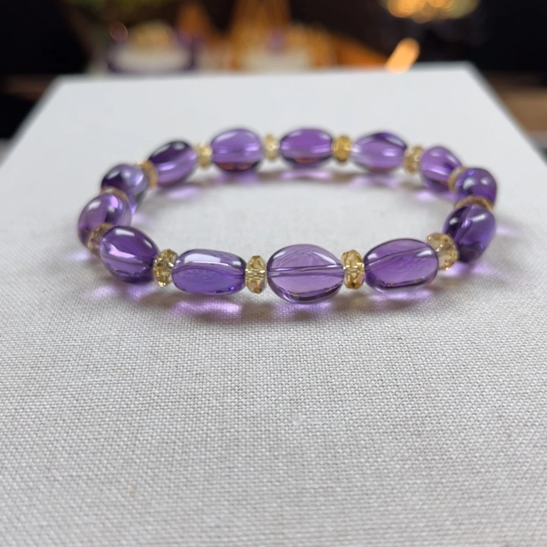 紫晶手链未镶嵌紫水晶随行款