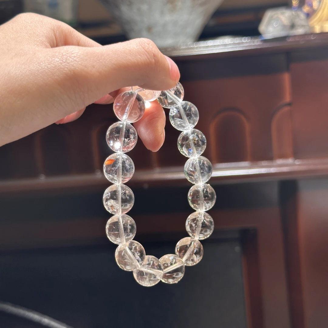 天然锦鲤胶花水晶手串 多样性发其一 J66