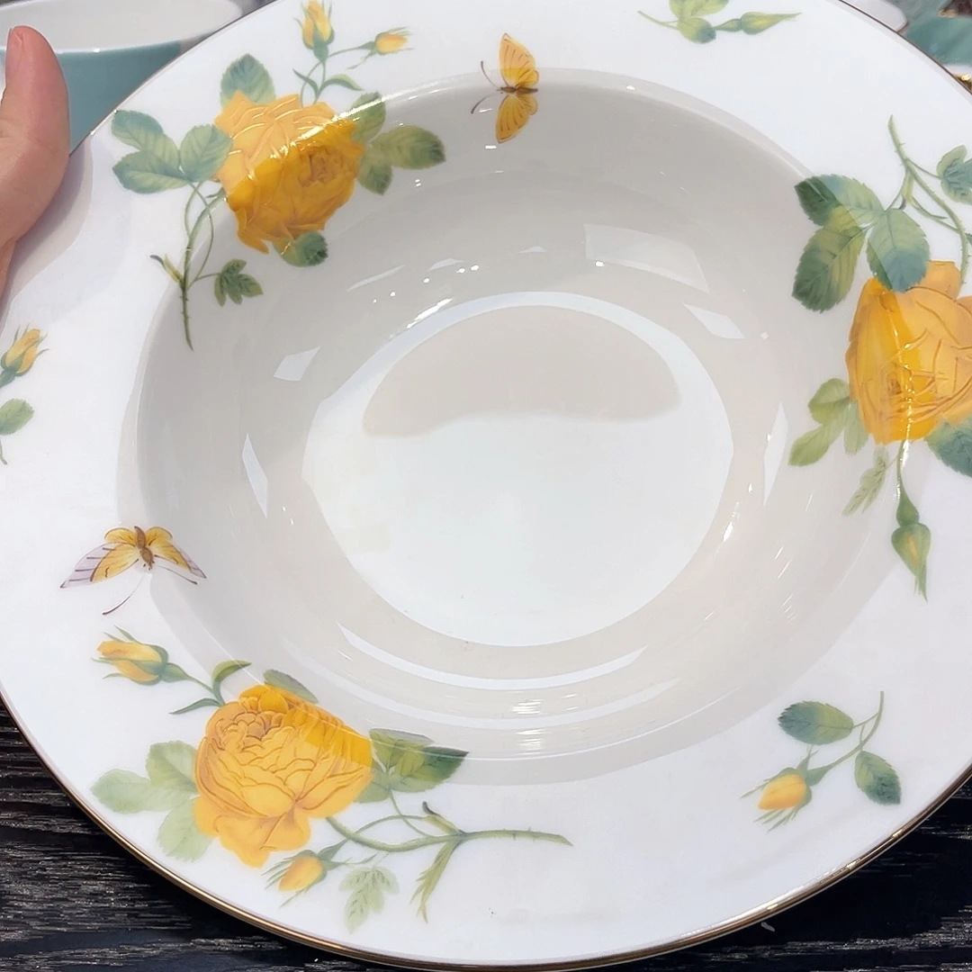 骨瓷草帽盘——————————