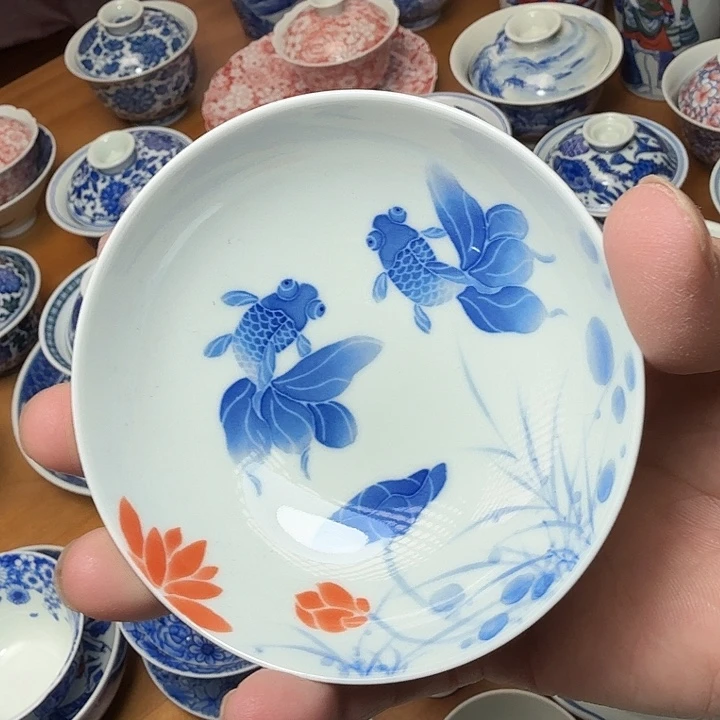 手绘金鱼普洱杯福利款