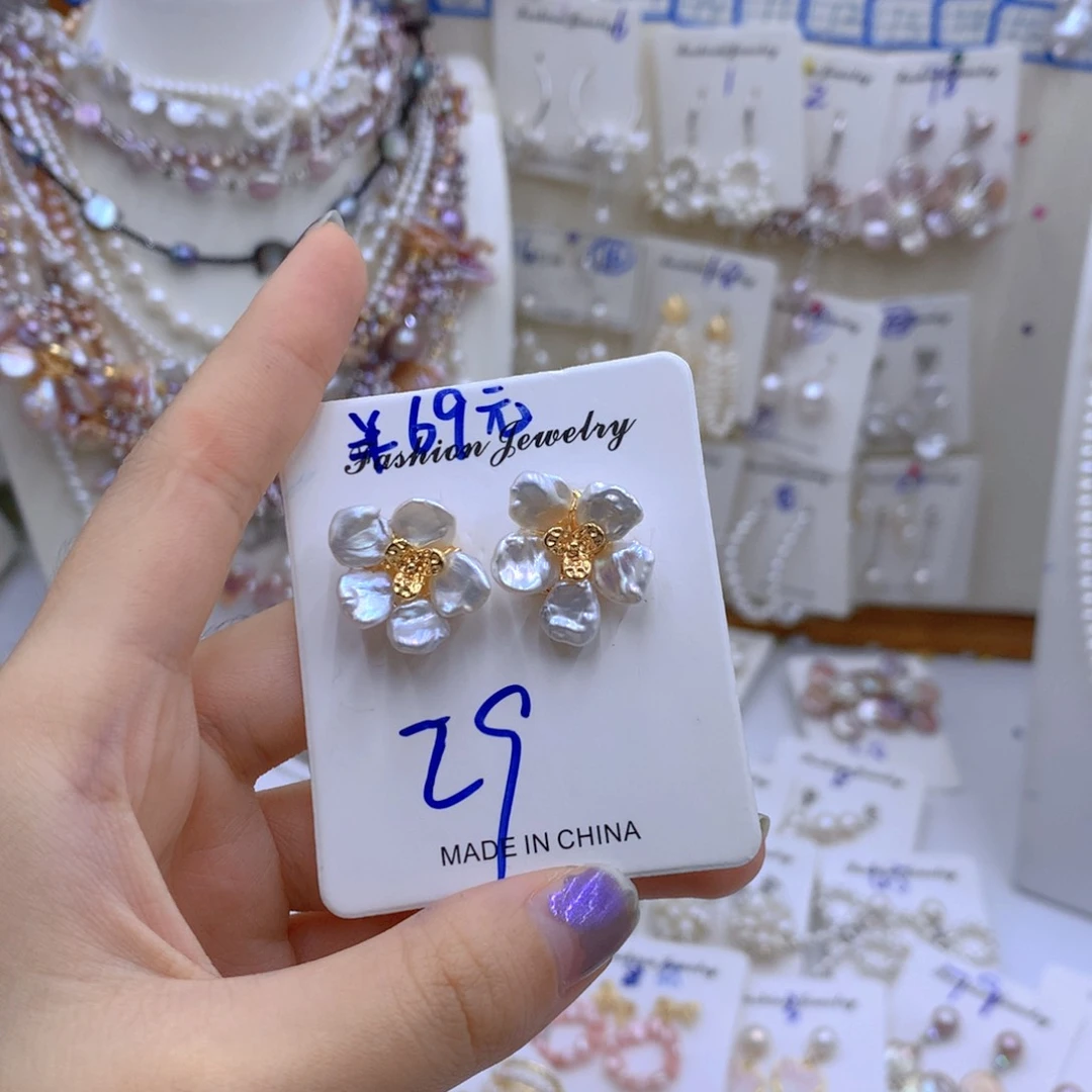 淡水珍珠颈饰银S925镶嵌