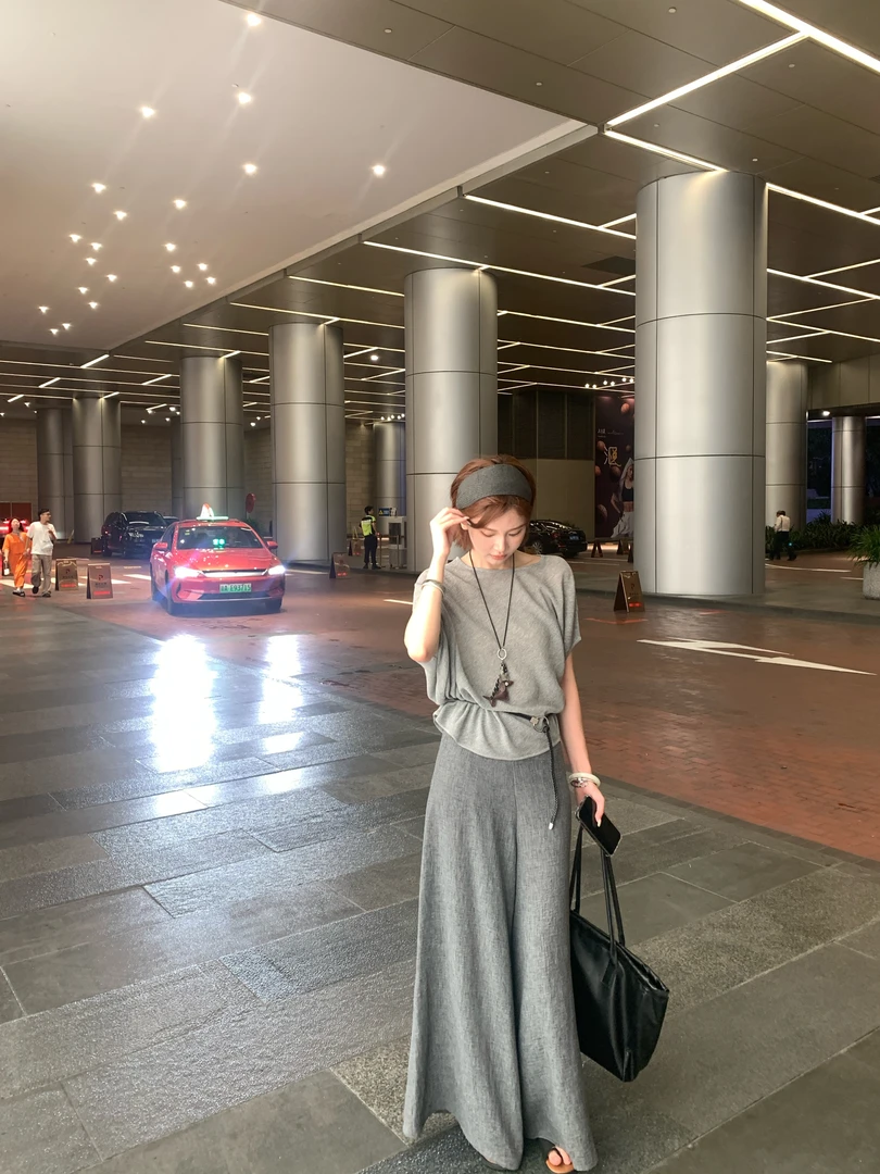 【芝士Cheese】人生裤型 夏季时尚百搭小众设计感通勤阔腿裤