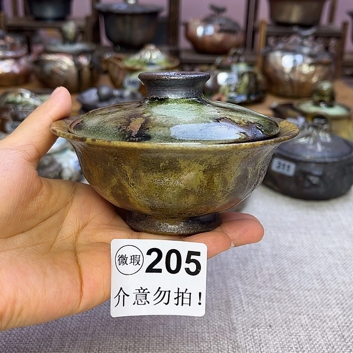 裸柴烧陶瓷手工茶器