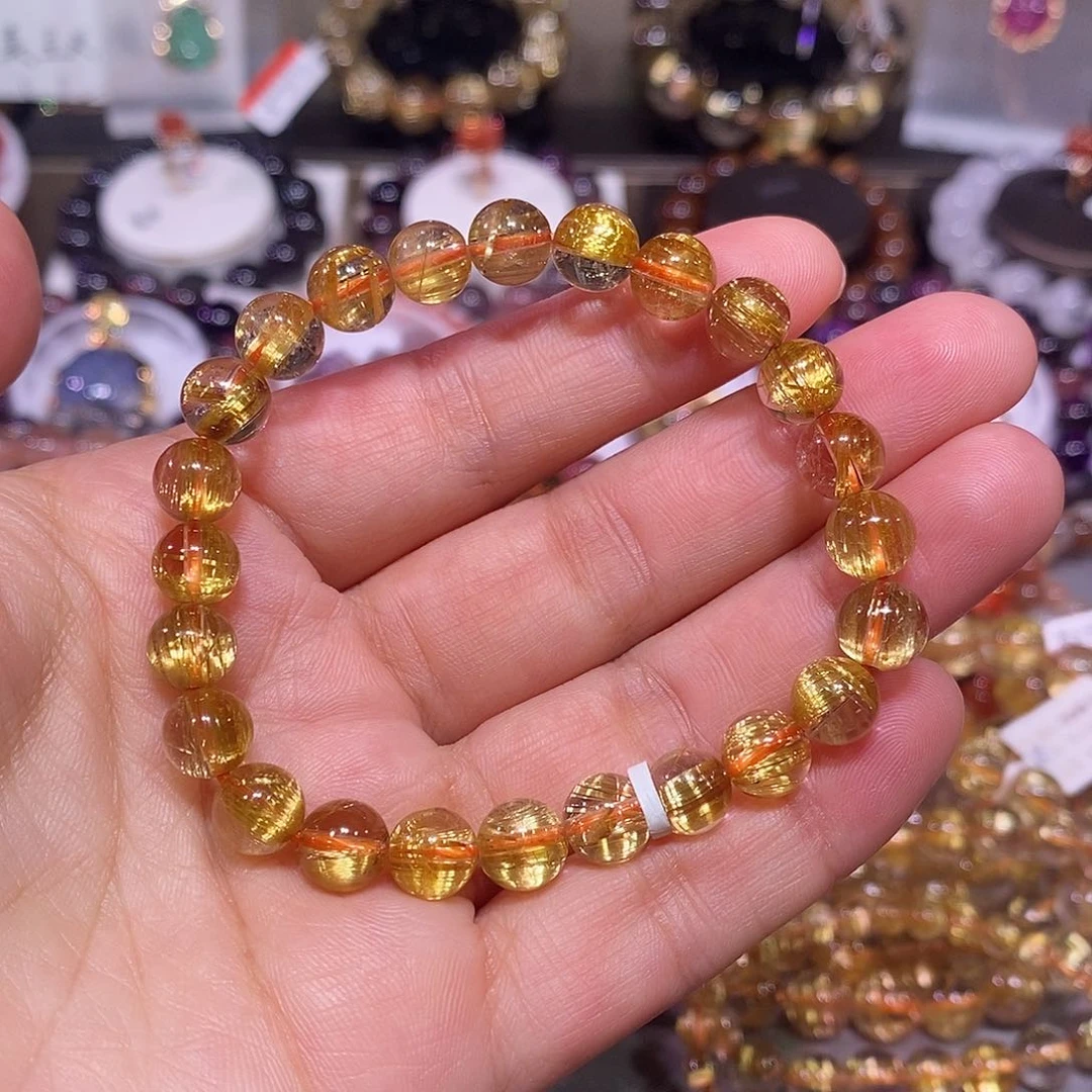 未镶嵌手链水晶金钛晶8