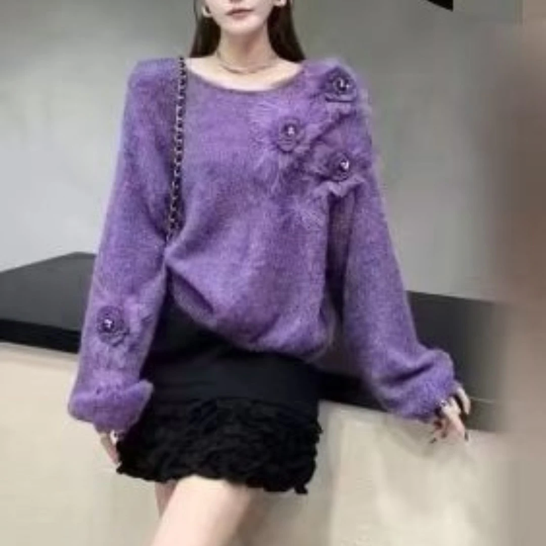 时尚女装圆领毛衫305-3