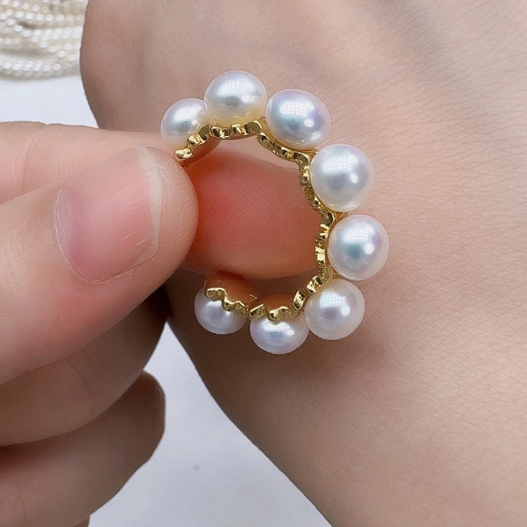 未镶嵌淡水珍珠耳饰