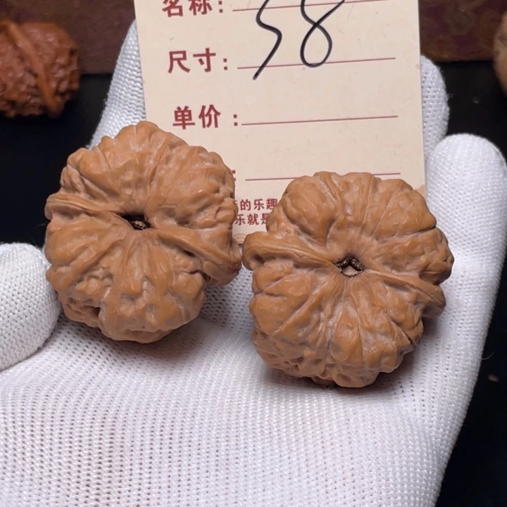 把件文玩核桃蛙蛙37尺修白茬38