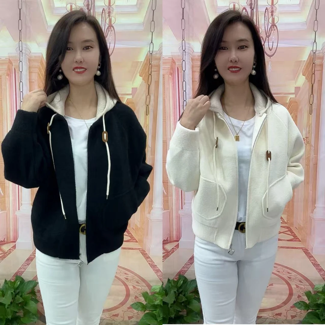 6085新款双面绒外套-活帽（衣长54左右）