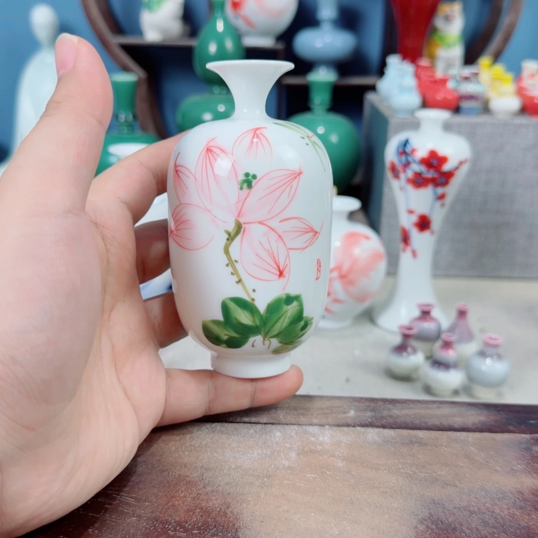 陶瓷手工小花器摆件