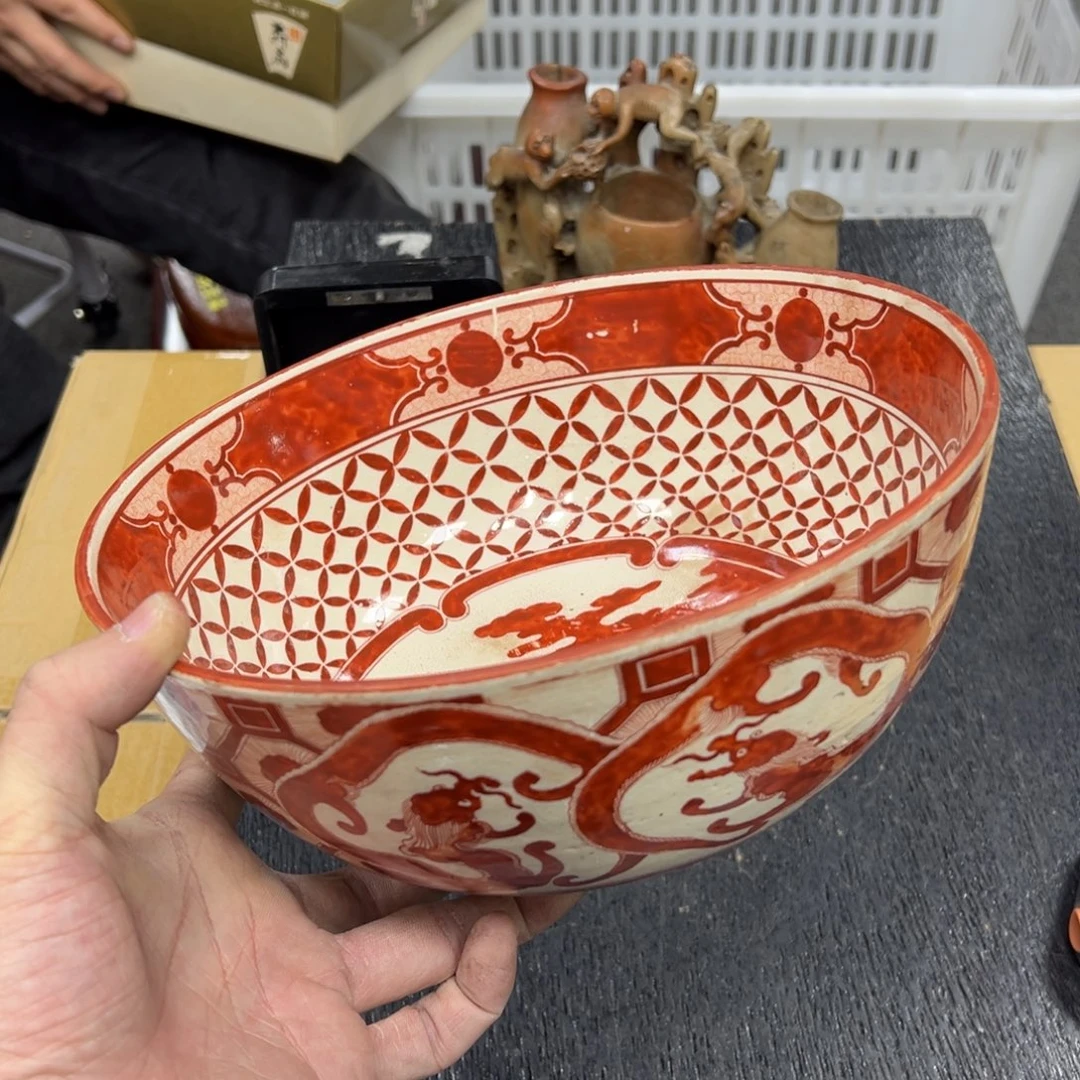 陶瓷日本中古工艺品摆件