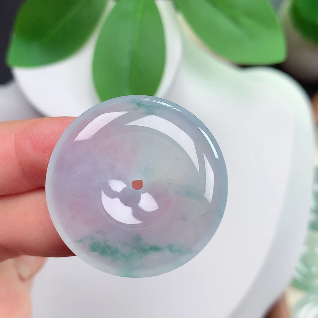 颈饰未镶嵌翡翠平安扣 31.2x6.0mm