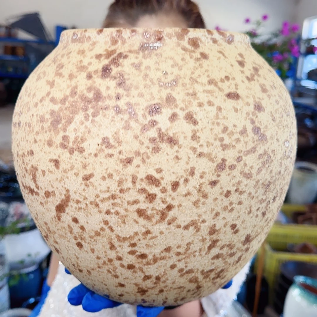 紫砂花盆高25口17