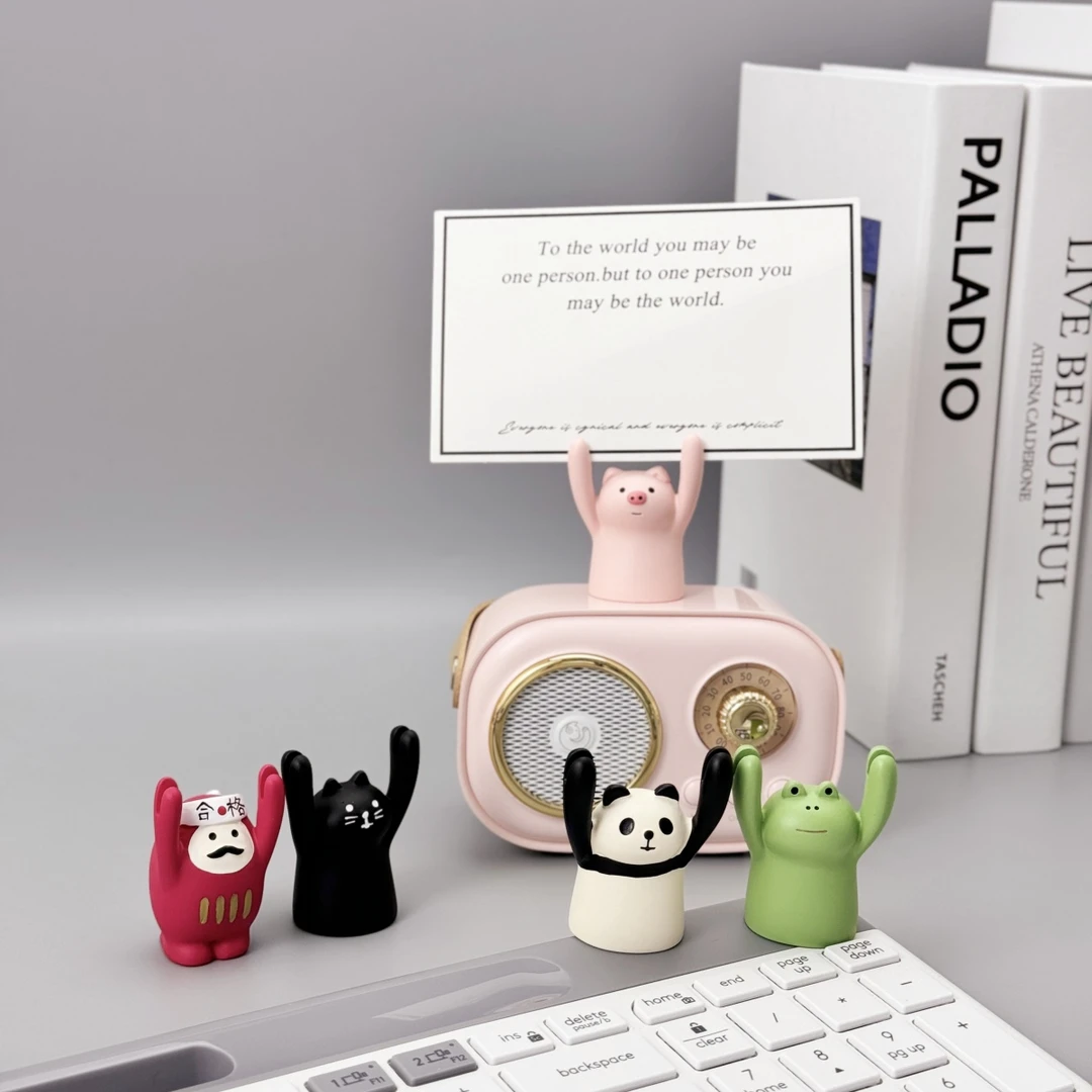 励志举牌小摆件办公室汽车桌面可爱小摆件女孩生日礼物治愈系