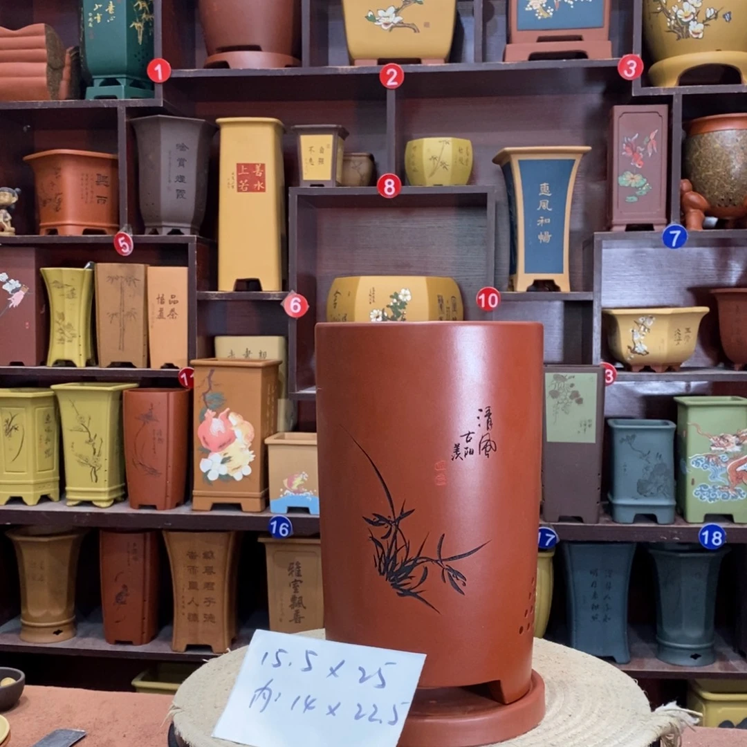 紫砂艺术紫砂花盆