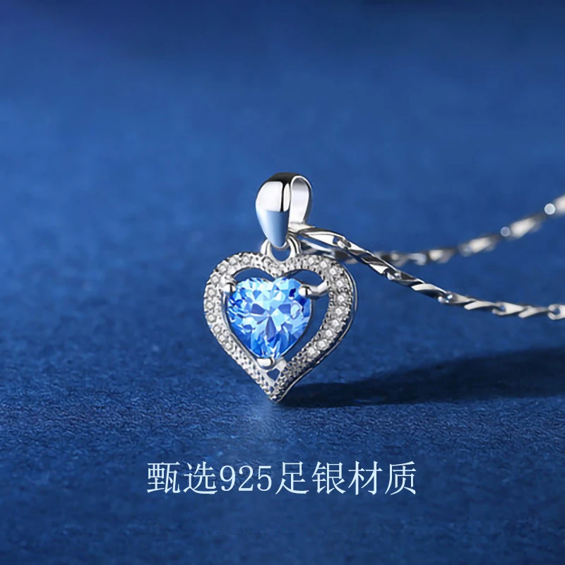 老凤祥款式25新款项链女S925银永恒爱心吊坠氛围感配饰