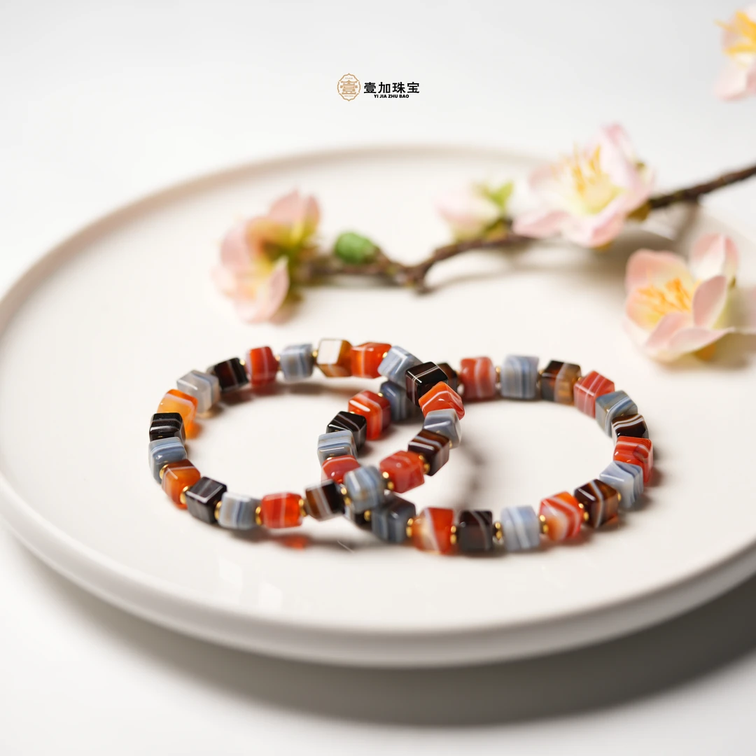 壹加林妹妹 | 玛瑙缠丝药师手串多样性发其一