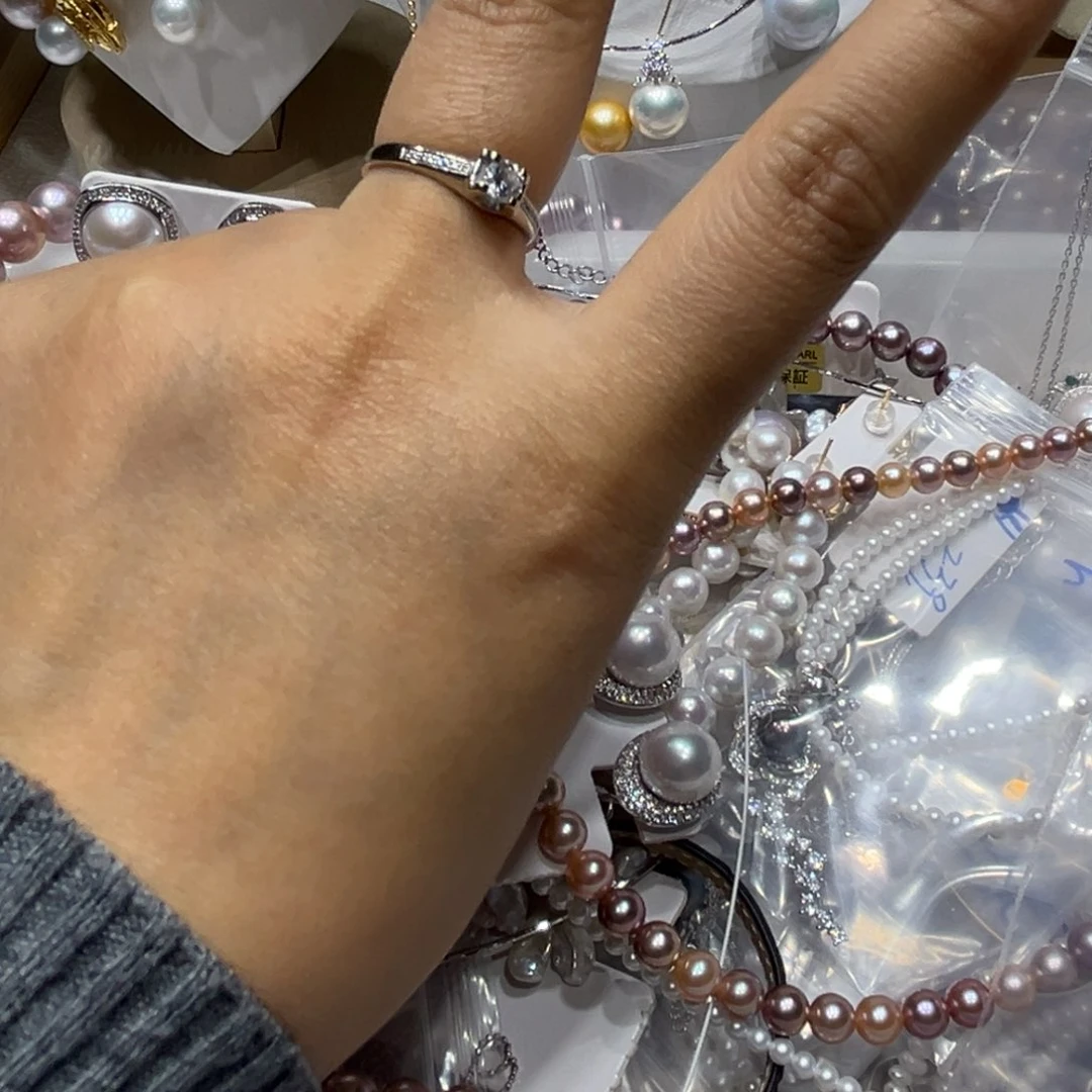 淡水珍珠补未镶嵌南*