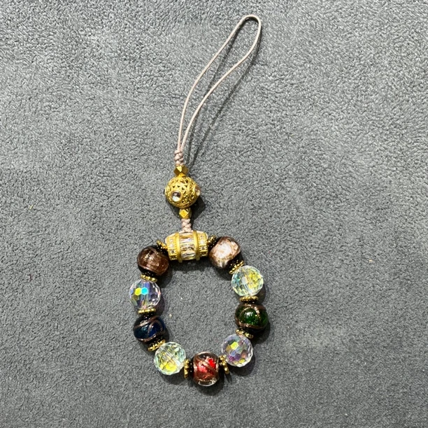 琉璃手机挂件一个10mm-4233