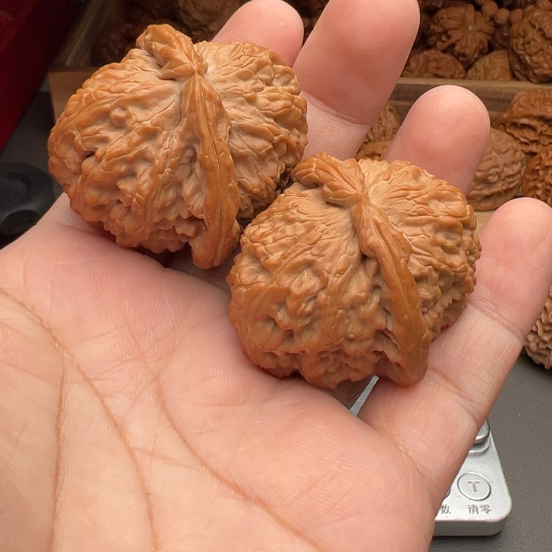 *****把件文玩核桃白狮子