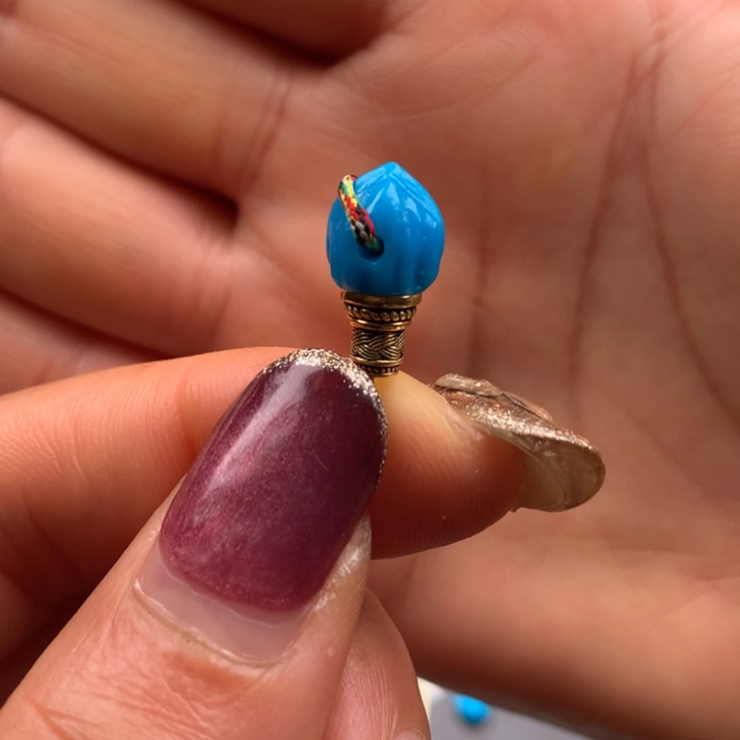 绿松石18K金镶嵌珠宝奇石