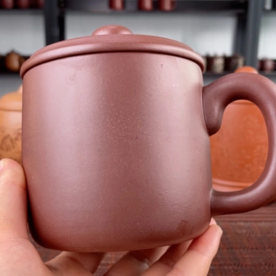 【闪购商品】茶杯紫砂宜兴原矿紫砂盖杯微瑕