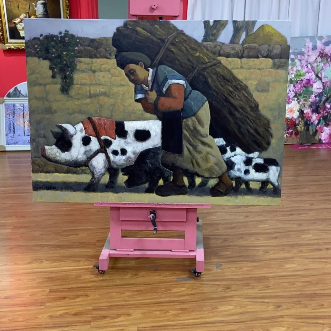 南***馆油画杨老师作品100.140