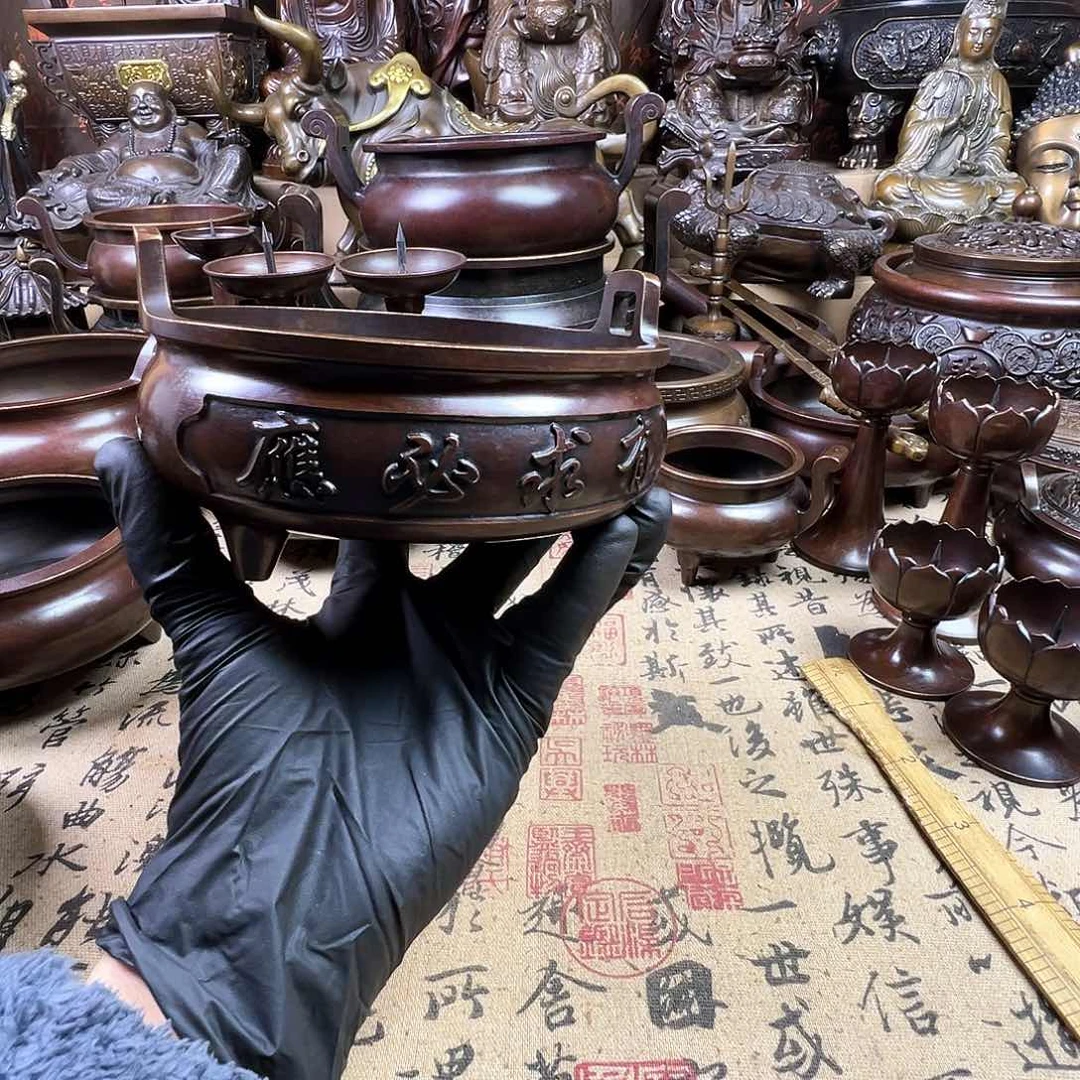 香炉 家用供香炉 风水摆件 聚宝盆 家居摆件