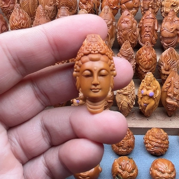 猴头核桃吊坠19观音