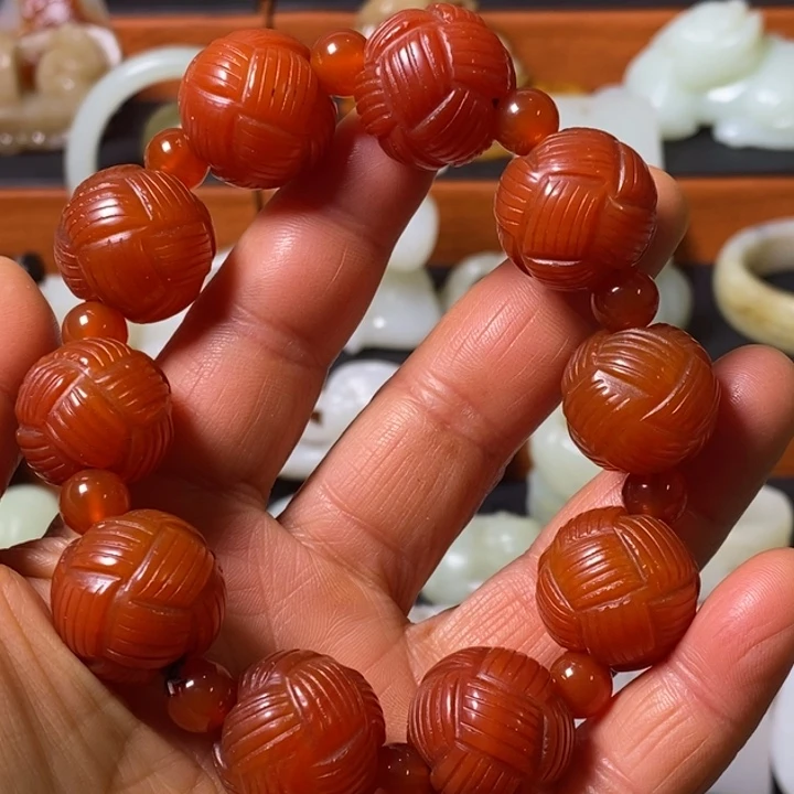 美****玛瑙/玉髓合金手链