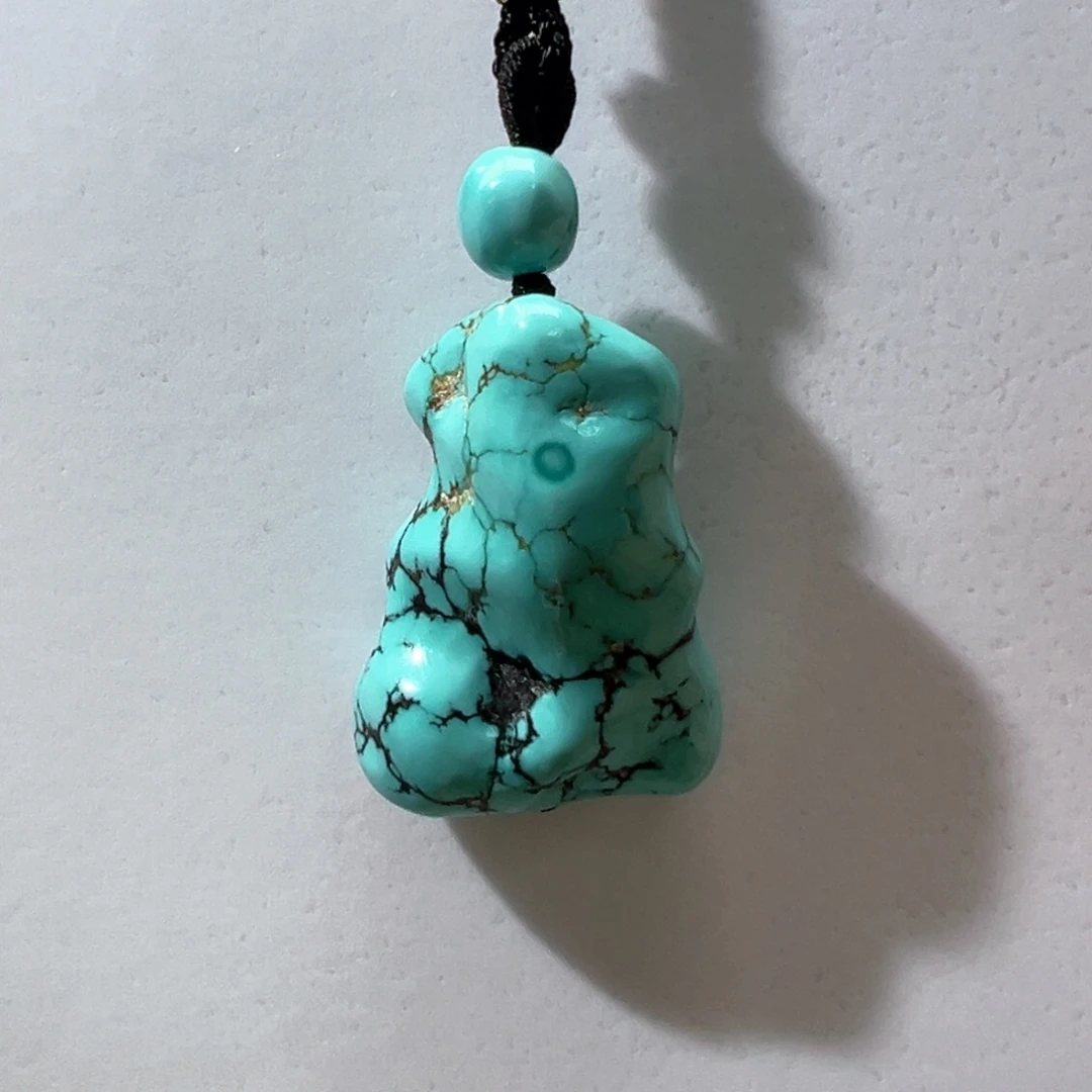 绿松石未镶嵌挂件