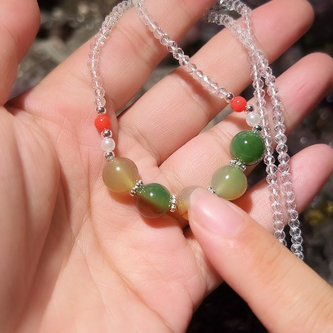 水晶手链未镶嵌锁骨链