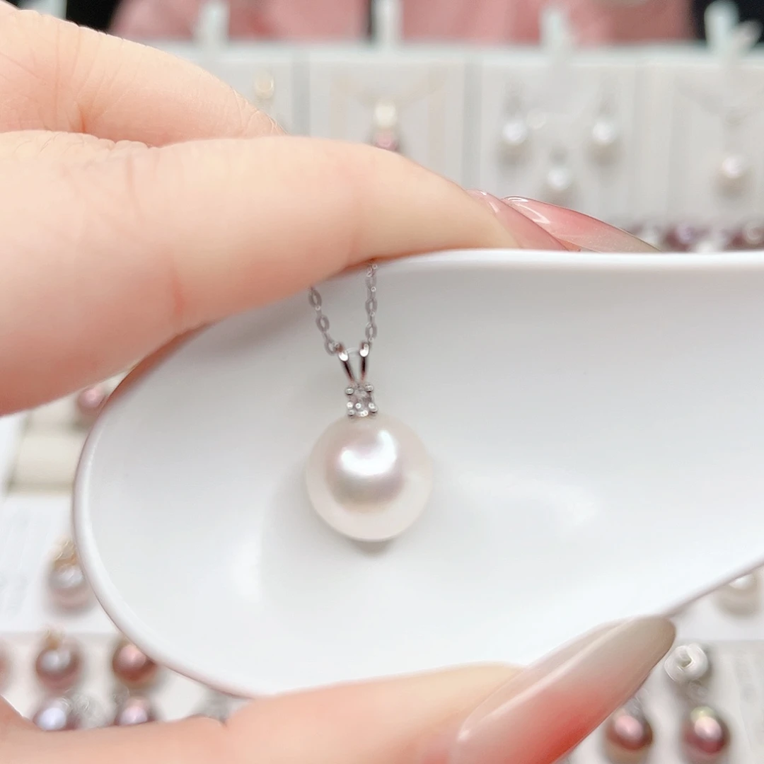 合金淡水珍珠吊坠(赠链)