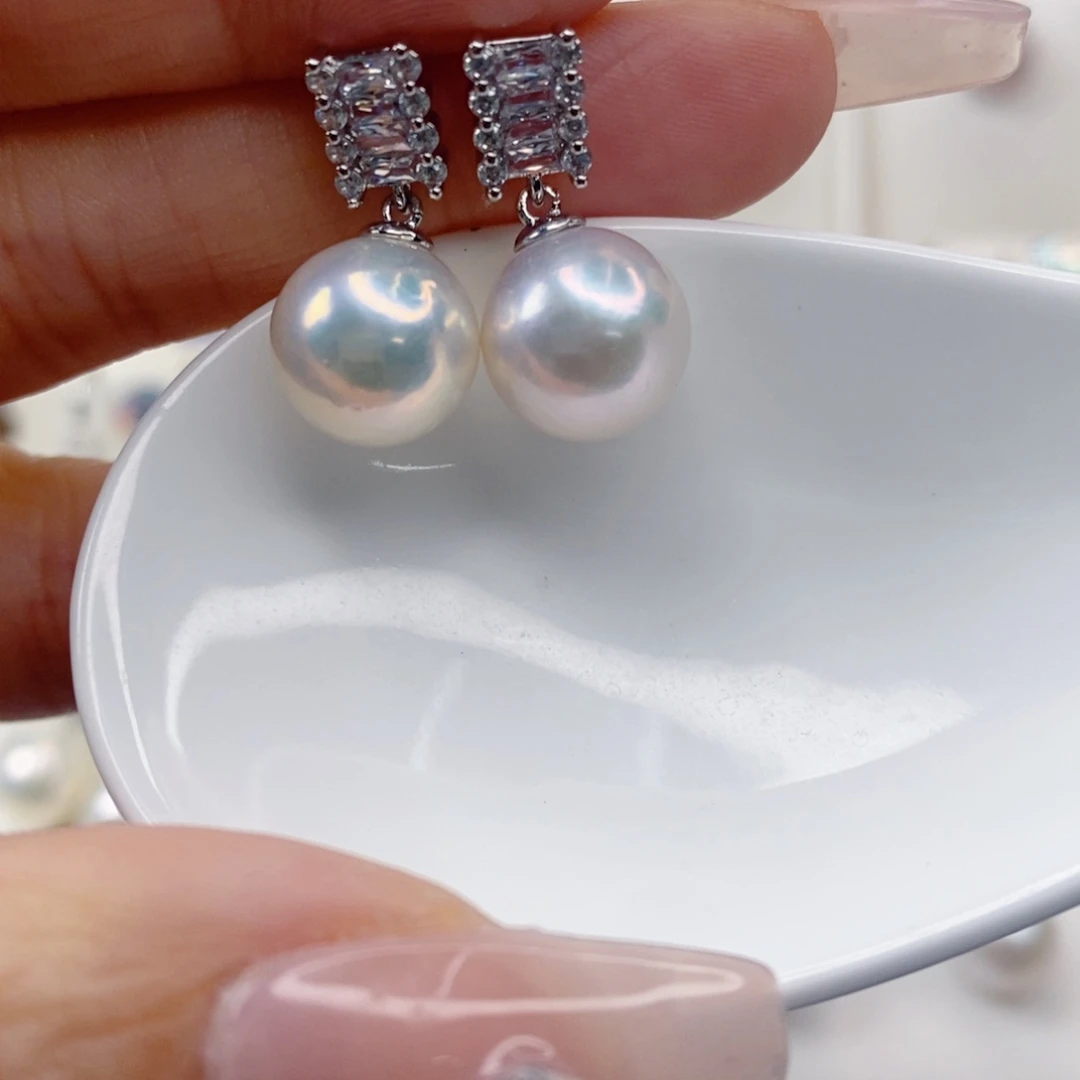 淡水珍珠耳饰合金