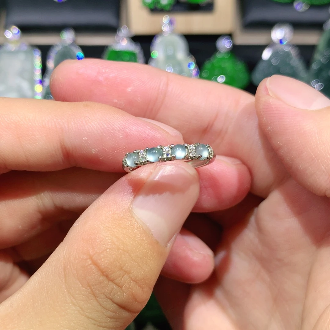 翡翠银S925镶嵌吊坠(赠链)