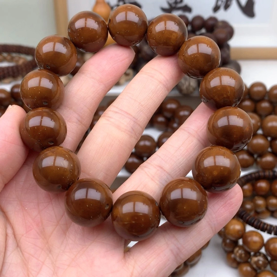 【闪购商品】紫金鼠手串梦**分17半实心油核手串