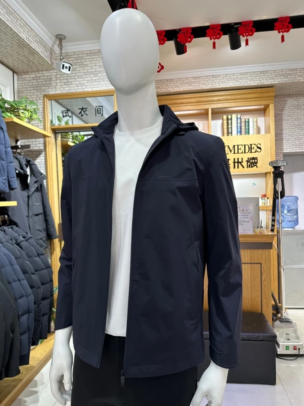 2025年男装休闲商务男式春季薄款外套夹克休闲男士