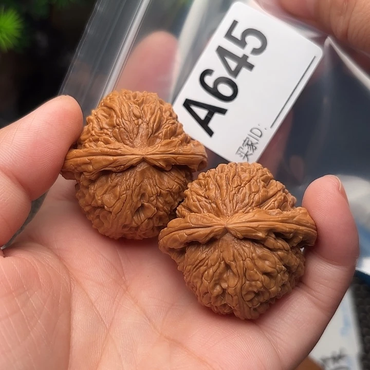 把件桃核核桃白狮子40