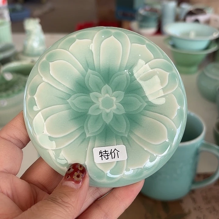 龙泉云间青瓷小米茶器