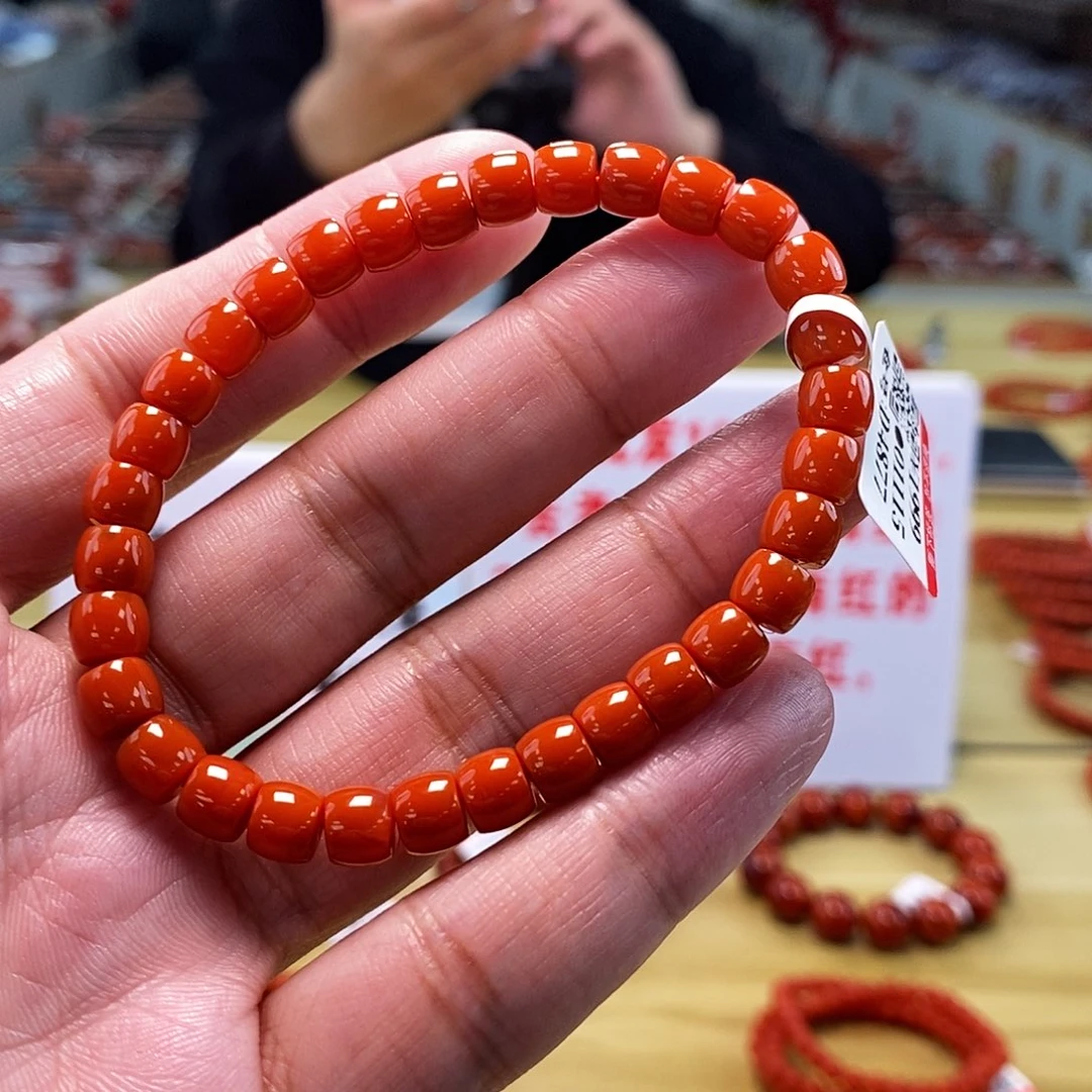 南红玛瑙6.5mm（多样性发一）未镶嵌养**道