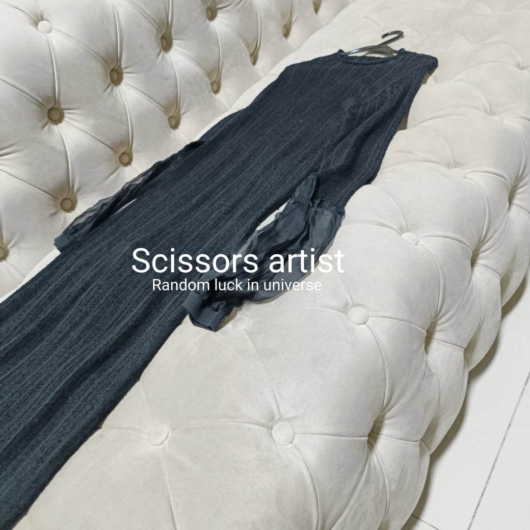 【Scissors artist】高端设计师走秀女装连衣裙5120