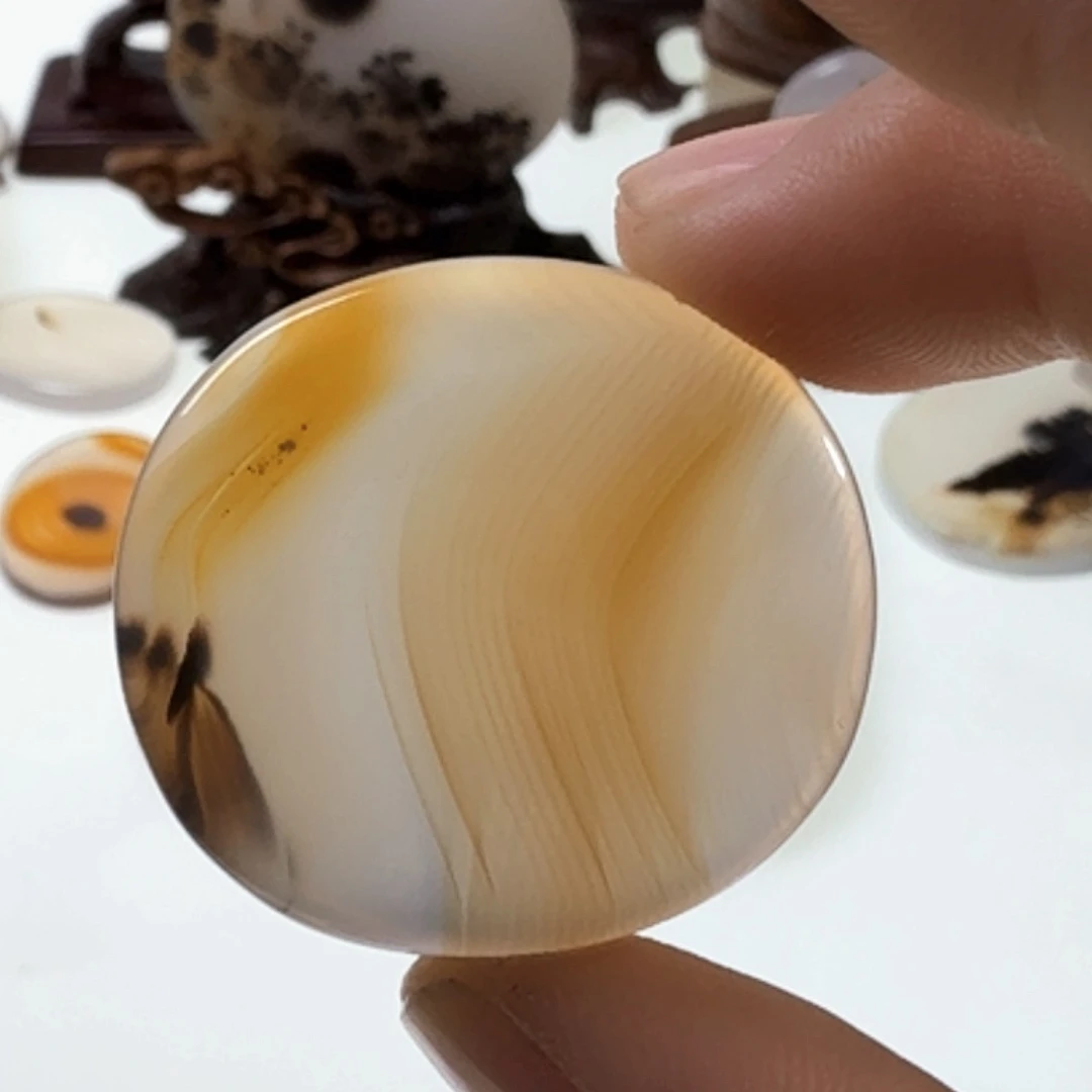 未镶嵌玛瑙/玉髓珠宝半成品