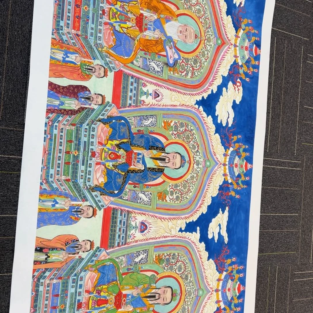 三***生国画李老师精品三清祖师