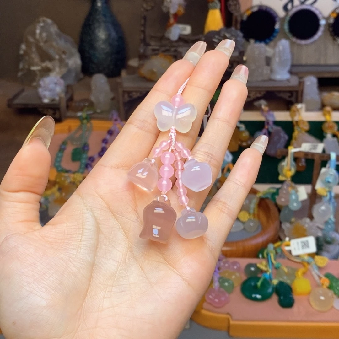 玛瑙/玉髓未镶嵌车挂挂件