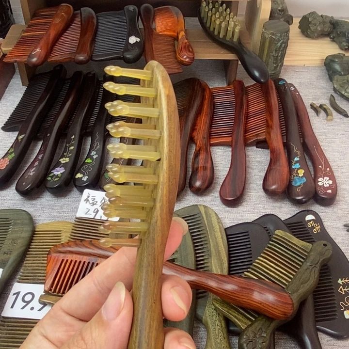 星***醒维腊木（绿檀）羊角齿30齿