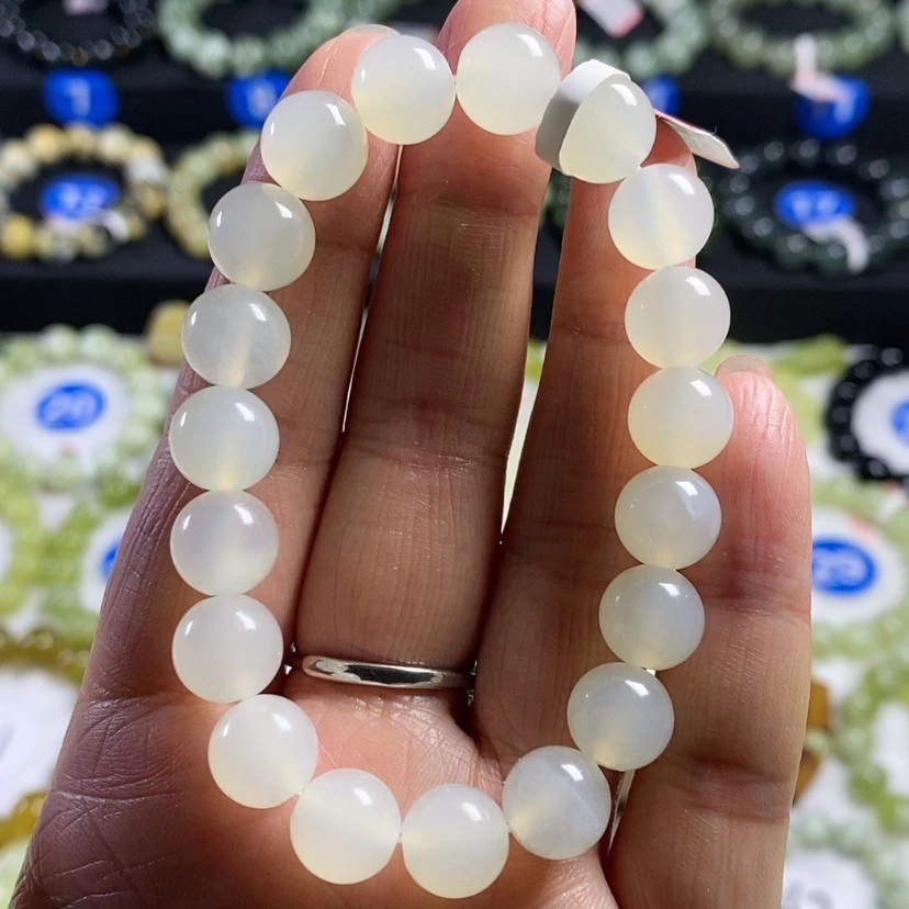【闪购商品】蛇纹石玉手链未镶嵌皇*